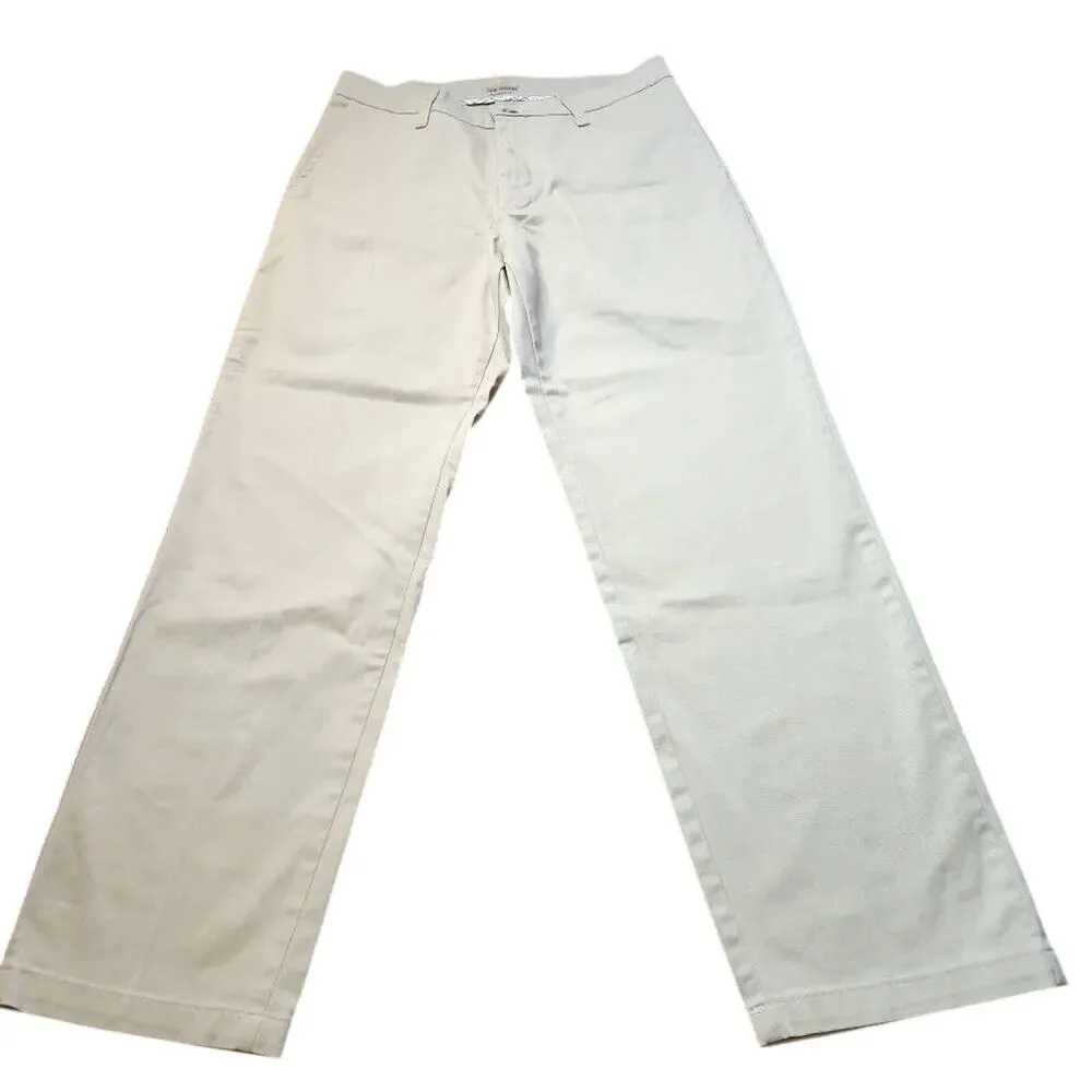 Lee Total Freedom Straight Leg Relaxed Fit Khakis Mens Size 29 x 30